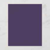 Budget Lilac Floral Lila Hochzeit Einladung (Rückseite)