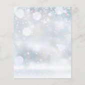 Budget Lilac Floral Winter Hochzeit Einladung (Rückseite)