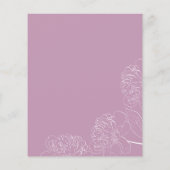 Budget Lilac Hand gezeichnet Peonies Brautparty (Rückseite)