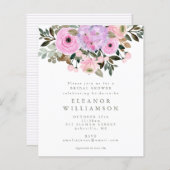 Budget Lilac Pink Floral Bouquet Brautparty (Vorne/Hinten)