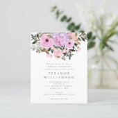 Budget Lilac Pink Floral Bouquet Brautparty (Stehend Vorderseite)