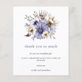 Budget Lilac Watercolor Florals Wedding Vielen Dan