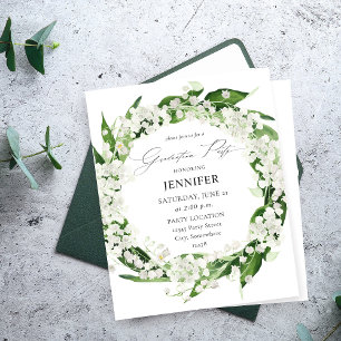 Budget Lily of the Valley Floral Graduation Party