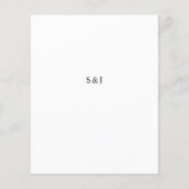 Budget Lily of the Valley Floral Menu Flyer (Hinten)