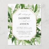 Budget Lily of the Valley White Floral Wedding (Vorderseite)