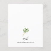 Budget Lily of the Valley White Floral Wedding 3 (Rückseite)