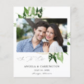 Budget Lily the Valley Save the Date Foto Flyer (Vorne)