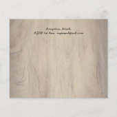 Budget Lineart Cabin Woods Wedite Einladung (Rückseite)