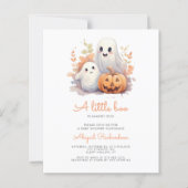 Budget Little Boo Ghosts Pumpkin Fall Baby Dusche (Vorderseite)