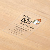 Budget Little Boo Halloween Baby Dusche Acryleinladungen (Ablage )