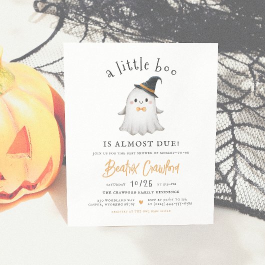 Budget Little Boo Halloween Boy Baby Dusche