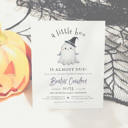 Budget Little Boo Halloween Girl Babydusche