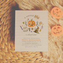 Budget Little Boo Halloween Pumpkin Baby Dusche