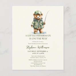 Budget Little Fisherman Fishing Bear Baby Shower