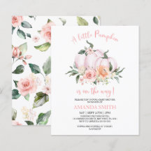 Budget Little Pumpkin Baby Dusche Einladung