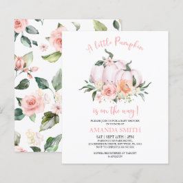 Budget Little Pumpkin Baby Dusche Einladung