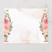 Budget Little Pumpkin Baby Dusche Einladung (Rückseite)