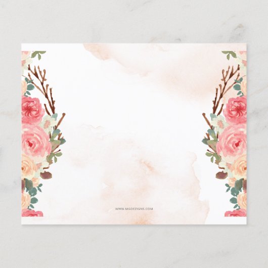 Budget Little Pumpkin Baby Dusche Einladung (Rückseite)