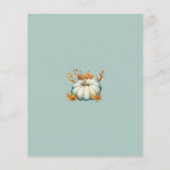 Budget Little Pumpkin Fall Kinderdusche Einladung Flyer (Hinten)