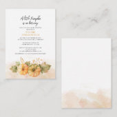 Budget Little Pumpkin on your Way Baby Dusche Mitteilungskarte (Vorne/Hinten)