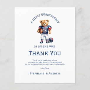 Budget Little Quarterback auf dem Weg Baby Shower