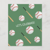 Budget Little Rookie Baseball Green Geburtstag (Rückseite)