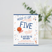 Budget Little Rookie Basketball Blue Geburtstag (Stehend Vorderseite)