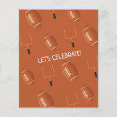 Budget Little Rookie Football Einladung zum Geburt (Rückseite)