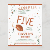 Budget Little Rookie Football Einladung zum Geburt (Vorderseite)