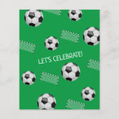 Budget Little Rookie Soccer Green Geburtstag Einla (Rückseite)