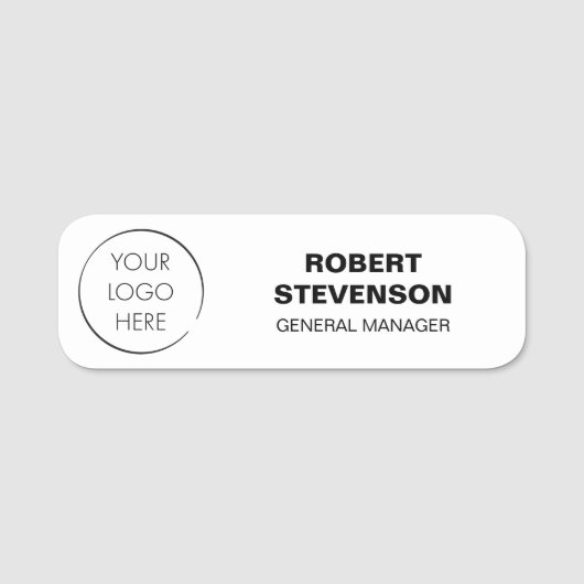 Budget Logo Business Store Identification Badge, Namensschild (Vorderseite)