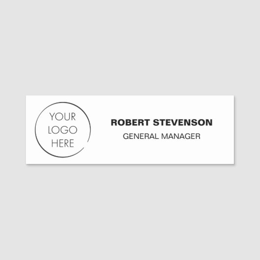 Budget Logo Business Store Identification Badge, Namensschild (Vorderseite)