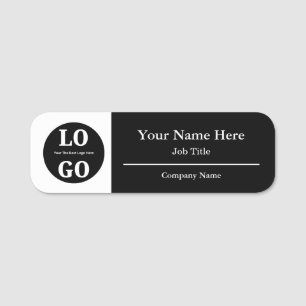 Budget-Logo Firmenidentifikation Namensschild