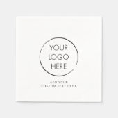 Budget-Logo-Serviette, Geschäft Marketing Branded Serviette (Vorderseite)