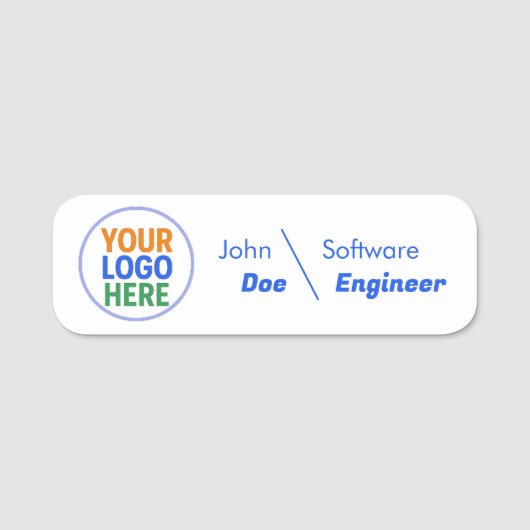 Budget-Logoschilder Mitarbeiter Name Tag Namensschild (Vorderseite)
