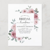 Budget Luncheon Dusty Rose Pink Brautparty (Vorderseite)