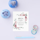 Budget Luncheon Dusty Rose Pink Brautparty Flyer (Einzeln)