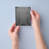 Budget Luxury Elegant Gray Blüh Wedding Einladung Flyer (Gruppe)