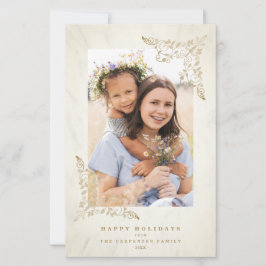 Budget Luxury Lace Blühte Chic Golden Christmas