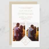 Budget Luxury Merry Christmas 2 Photos Collage (Vorne/Hinten)