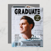 BUDGET Magazine Cover Style Typ Grad Ankündigung (Vorne/Hinten)