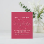 Budget Magenta Wedding Abend Empfang (Stehend Vorderseite)