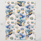 Budget Magic Mermaid 1. Geburtstag Party Flyer (Hinten)