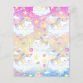 Budget Magical Unicorn Rainbow Birthday Party (Rückseite)