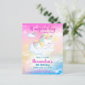 Budget Magical Unicorn Rainbow Birthday Party (Stehend Vorderseite)
