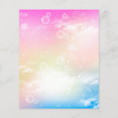 Budget Magical Unicorn Rainbow Birthday Party (Rückseite)