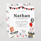 Budget Magician Rabbit Wand Magic Show Geburtstag (Vorne/Hinten)