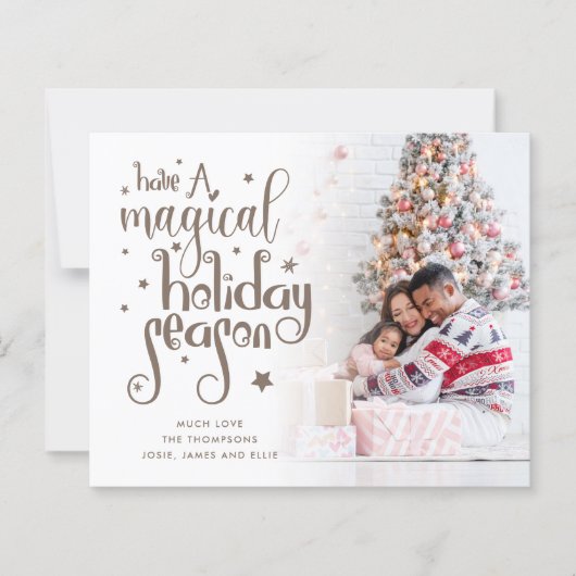 Budget Magische Feiertage Foto Weihnachten (Vorderseite)