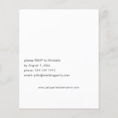 Budget Magnolia Weißes Brautparty Flyer (Hinten)