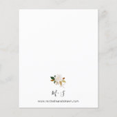 Budget Magnolia White Floral Wedding (Rückseite)
